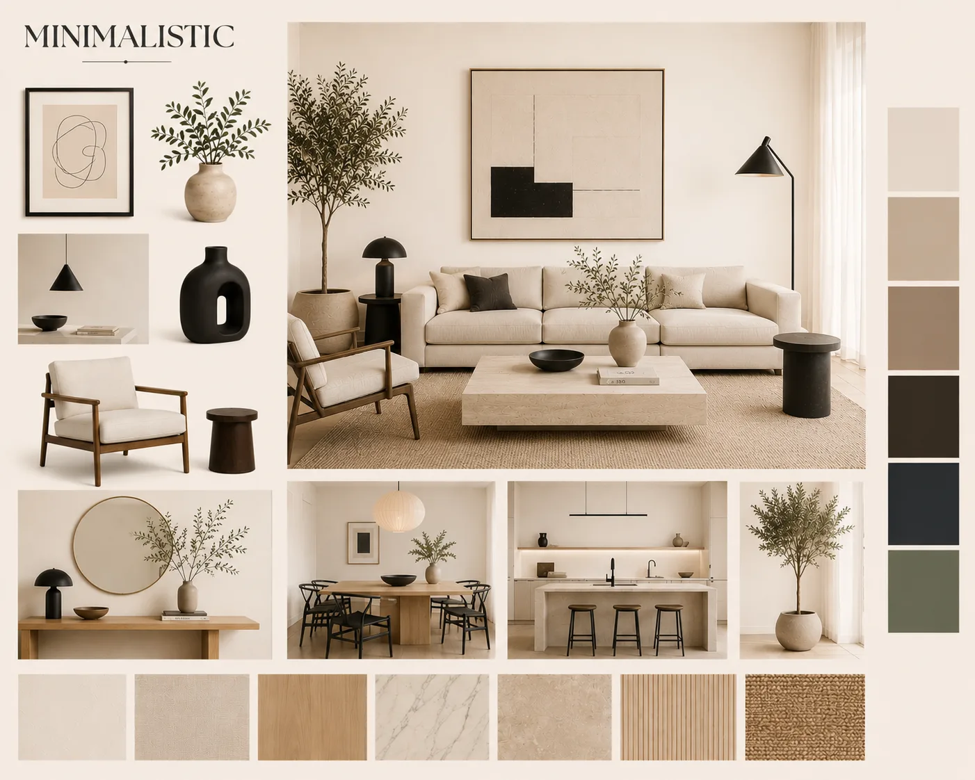 minimalistic Moodboard